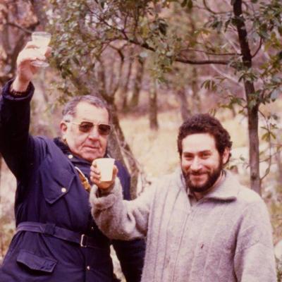 Eliseo Osualdini and Fulvio Affatati in Carsiana in 1987